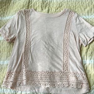 Light pink/cream boho shirt